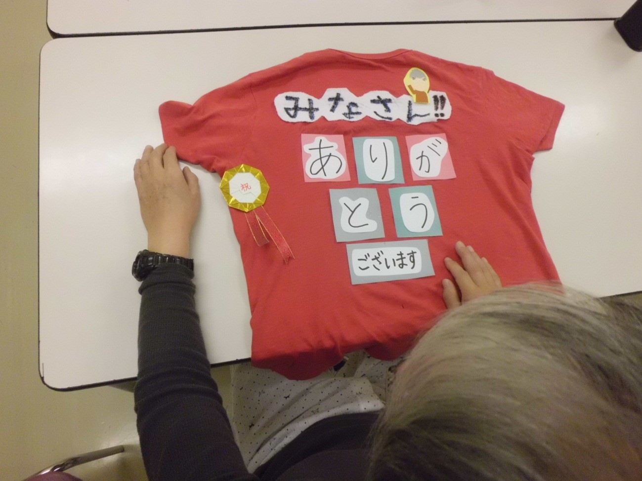 感謝のTシャツ作り